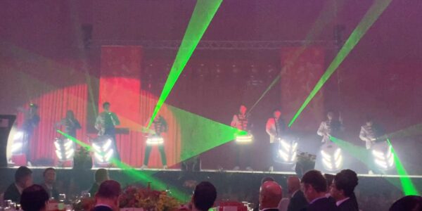 Laser-Drumming-Performance-On-Stage