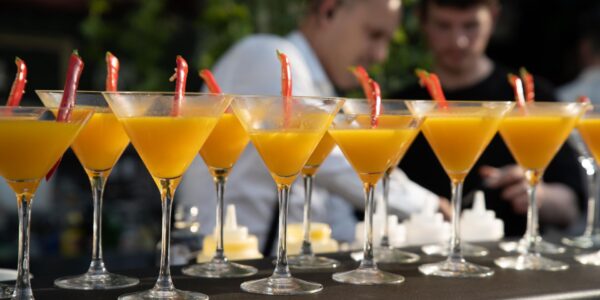 Enjoy adult cocktails and drinks for fruity enchanted garden catering