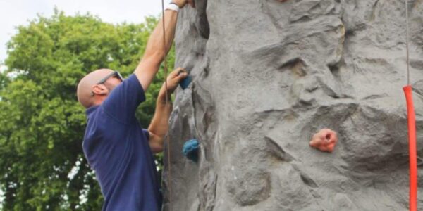 Rock climbing for all ages at your corporate family fun days