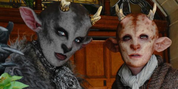 Faun-Stilt-Walking-Duo