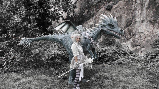Frost-Themed-Dragon-With-Elf Frost-Themed-Dragon-With-Elf