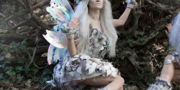 Frost-Themed-Fairy-In-The-Woods