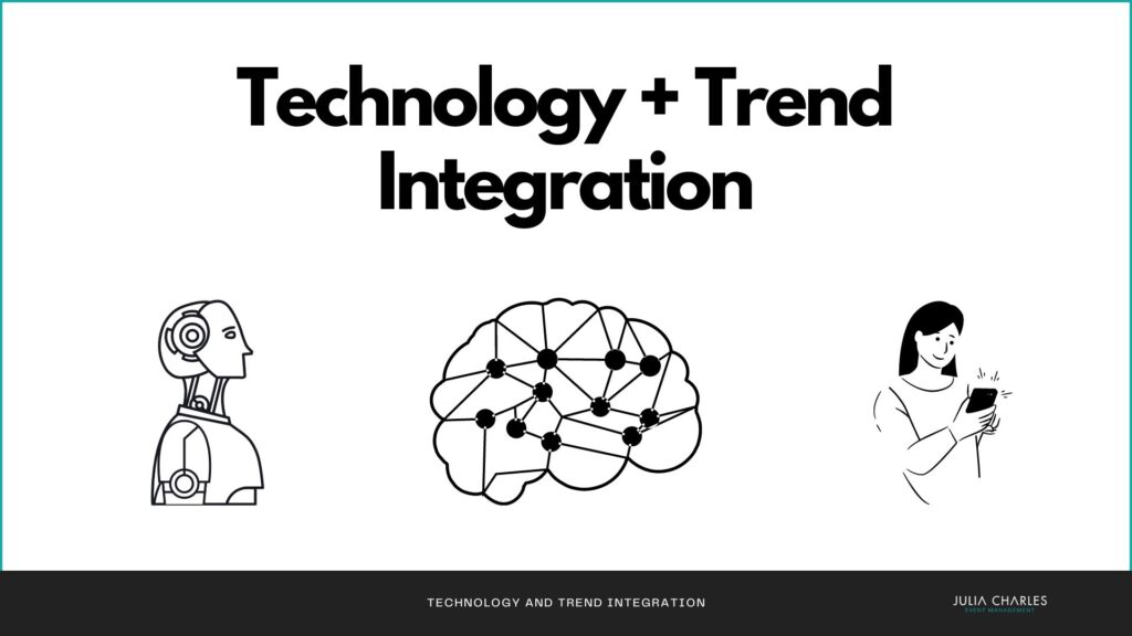 Illustration of events agencies incorporating technology and the latest trends into your event.