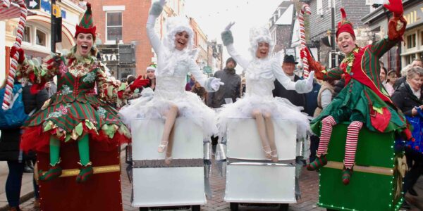 Hire christmas angel walkabout for your christmas events across the UK.