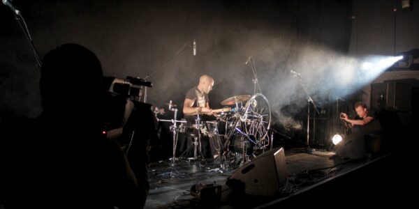 Experience the magic of bicycle drumming - a talented act in motion!