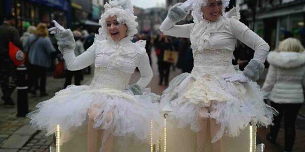 Book angel christmas performers for your festive events to cover your event space delighting customers.
