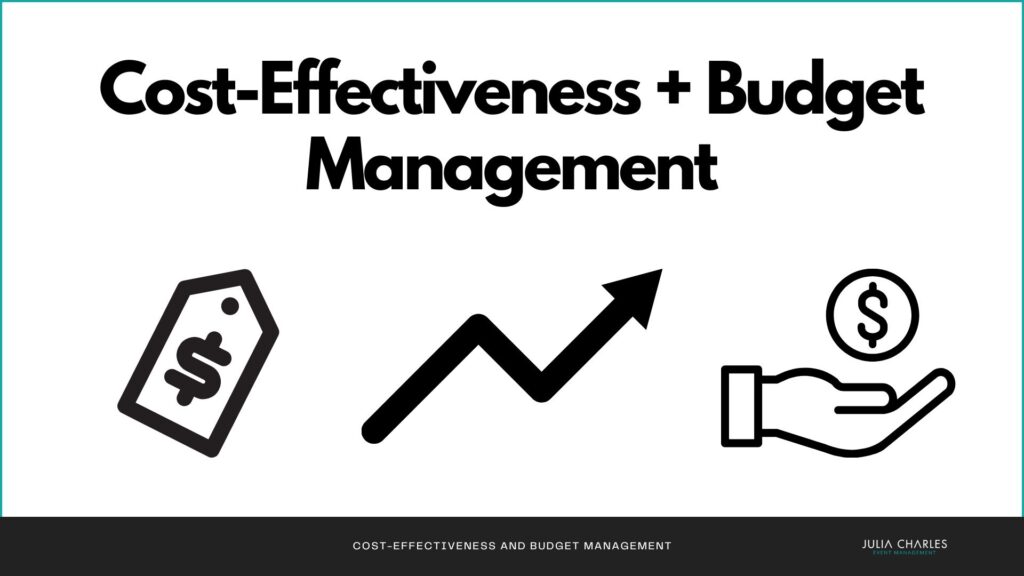 Illustration of events agencies being cost-effective and managing budget effectively.