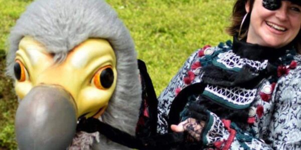 A dodo puppet with interactive themed rider available for your event.
