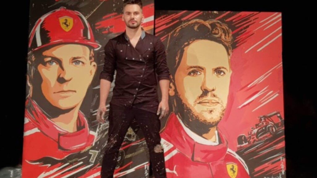 F1 drivers painted by professional speed painter.