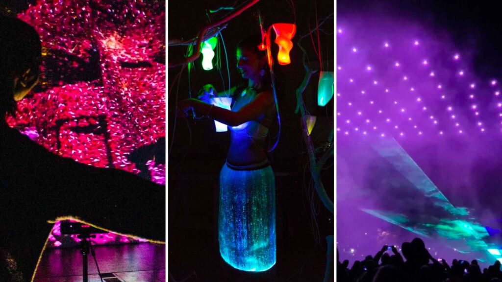 Interactive outdoor technologies from drone shows to interactive forests