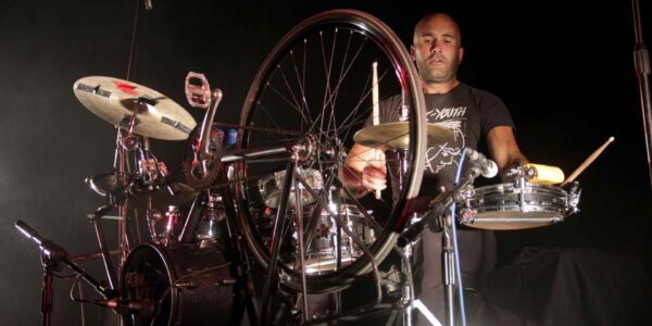 The Bicycle Drummer: Watch in amazement as this skilled cyclist takes the spotlight, delivering a captivating performance on his custom bike drum kit.