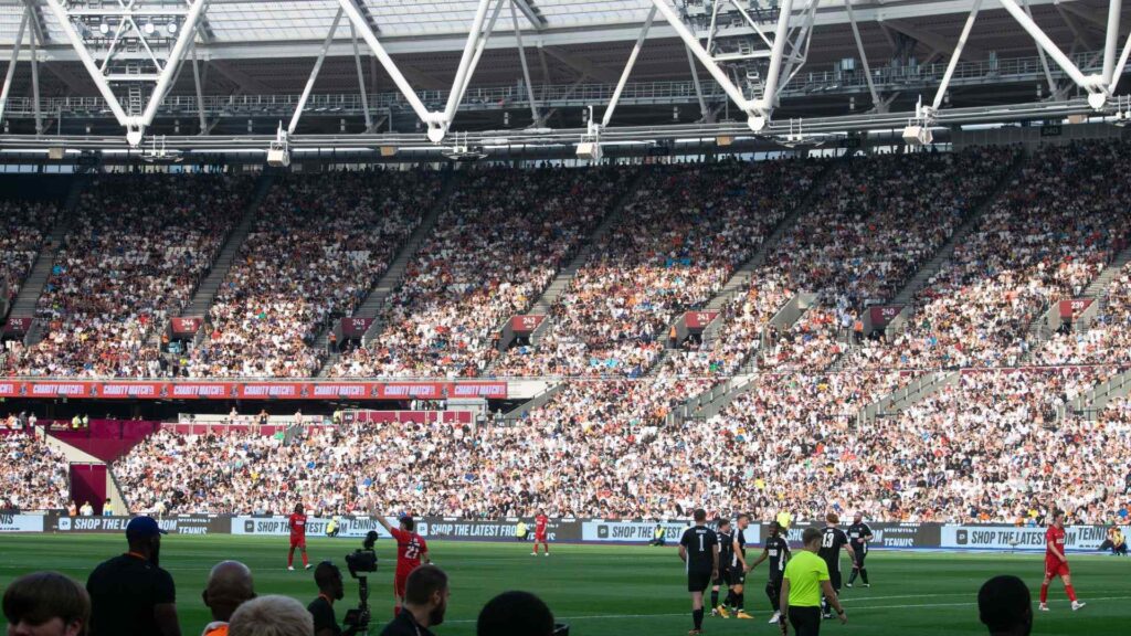 The crowd was huge for the Sidemen Charity Match 2023 - the stadium was completely full.