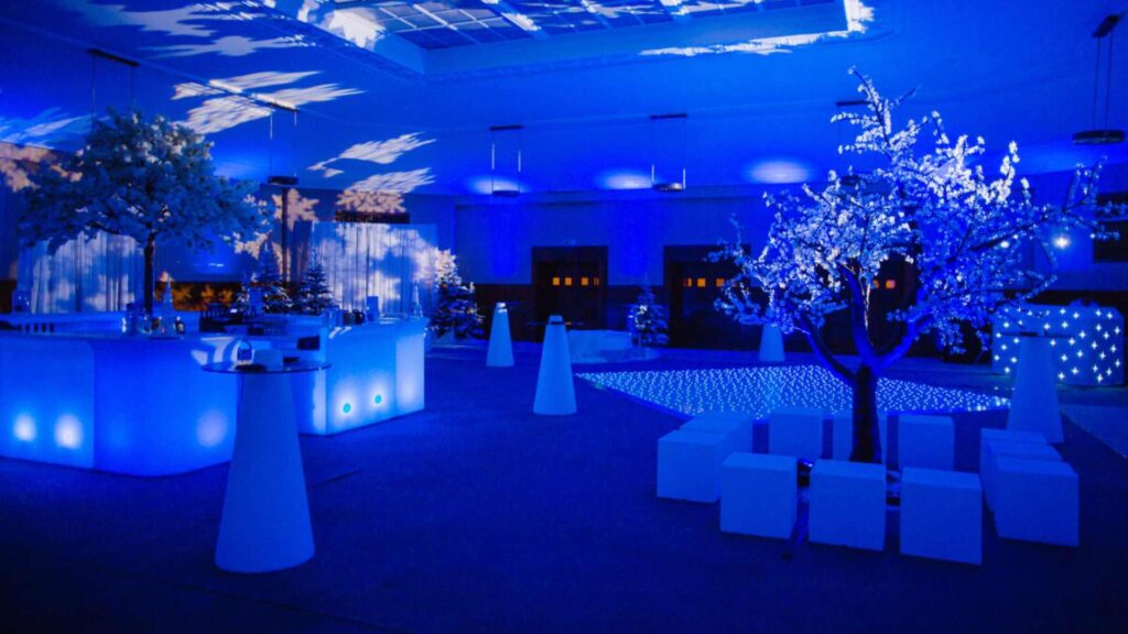 A Winter Wonderland themed event held at the Conrad Hotel.