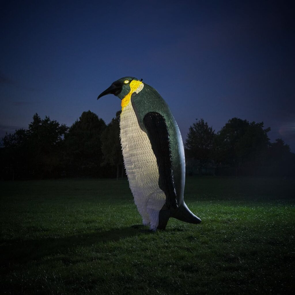 Life-size penguin puppet who will walk around your event interacting with audiences for a warm winter act.