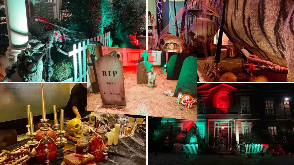 Halloween house theming concepts from Julia Charles Event Management.