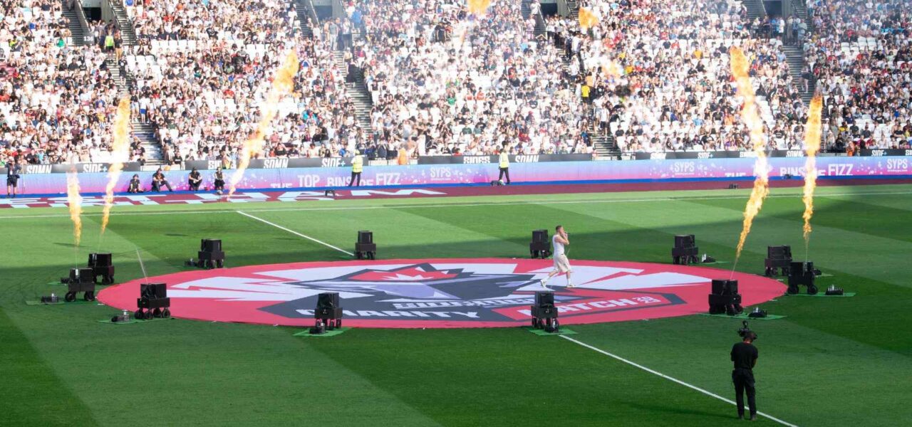 Sidemen-Charity-Match-2023-Aitch-Half-Time-Performance-Flames-Centre-Stage