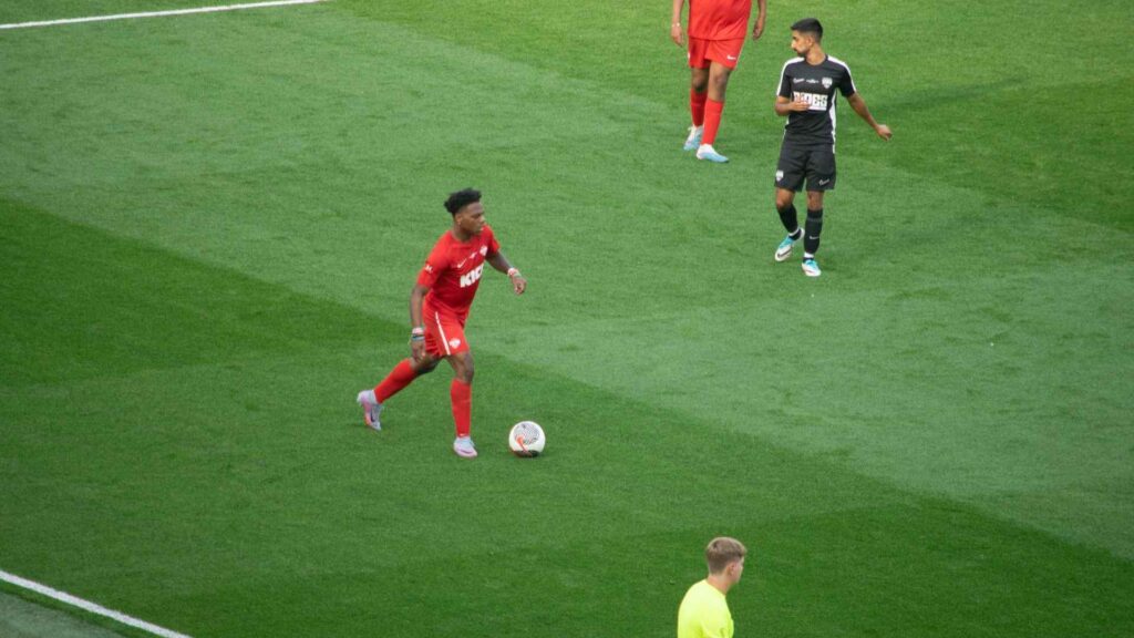 Speed passing the ball.