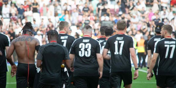 Sidemen-Charity-Match-Sidemen-FC-Post-Match-Greeting-Fans-From-Pitch-Side