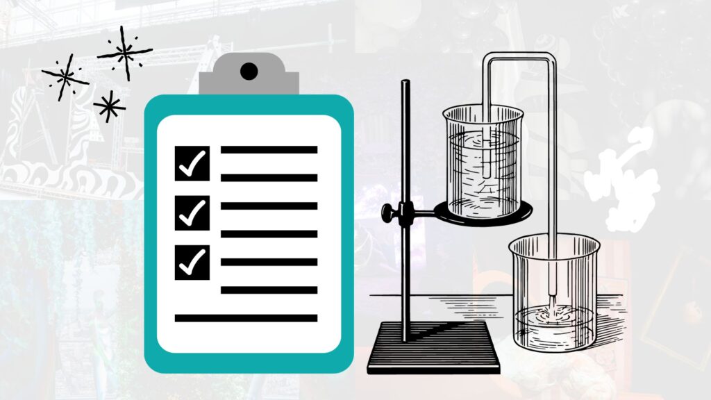 Illustration of creating an event running order.
