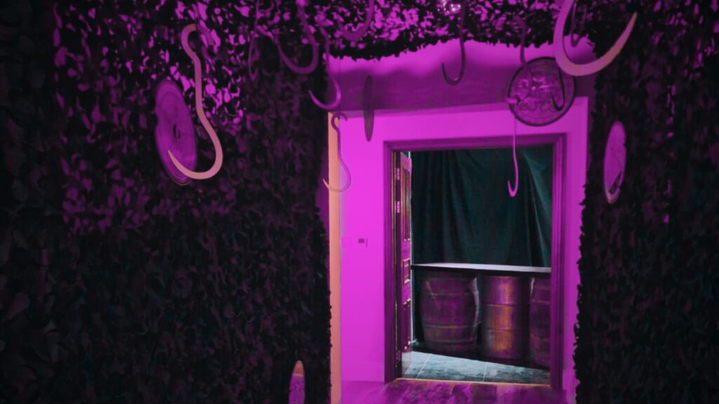 Bespoke escape room based on a horror theme designed by Julia Charles Event Management.