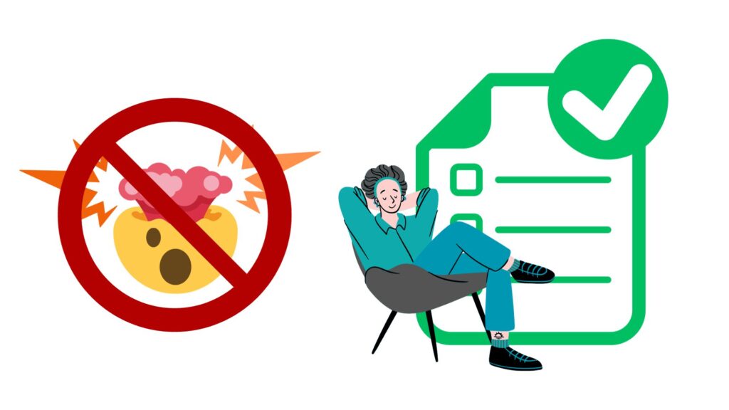 Illustration of keeping a cool head with a comprehensive event plan.