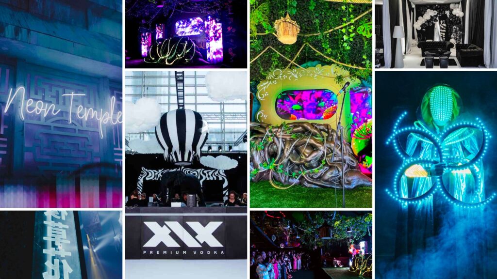 Themes for brand activations such as Tokyo and Dream Circus. Event theming in the UK and globally.