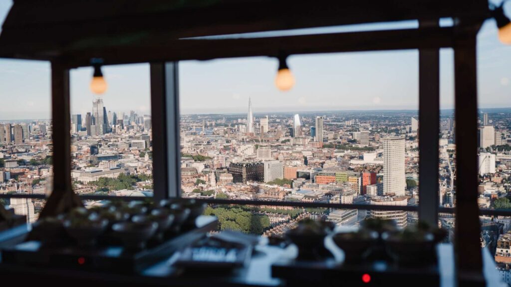 360 view of London from the BT Tower.