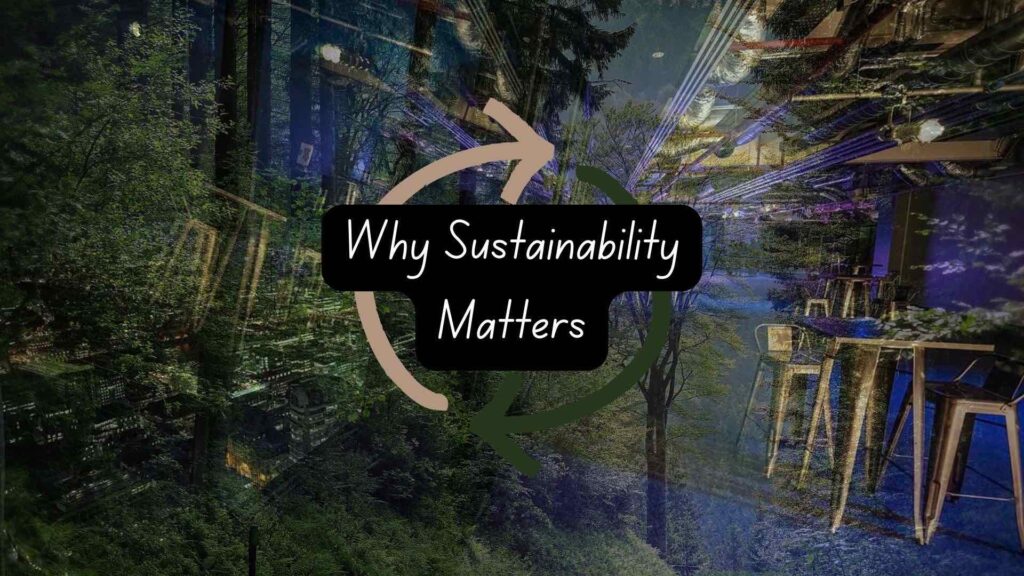Collage image of events that consider sustainability.