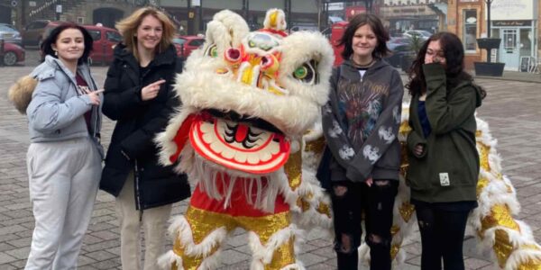 Colourful-Chinese-Dancing-Lion-Street-Performance