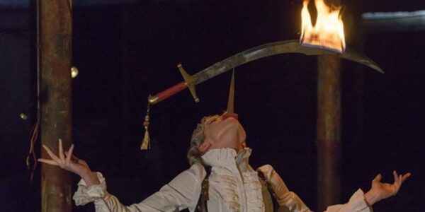 Steampunk-Circus-Show-Act- With-Sword_On-Fire
