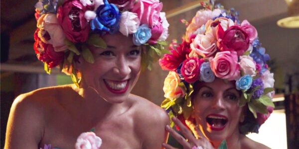 Flower-Stilt-Walkabout-Characters-Laughing