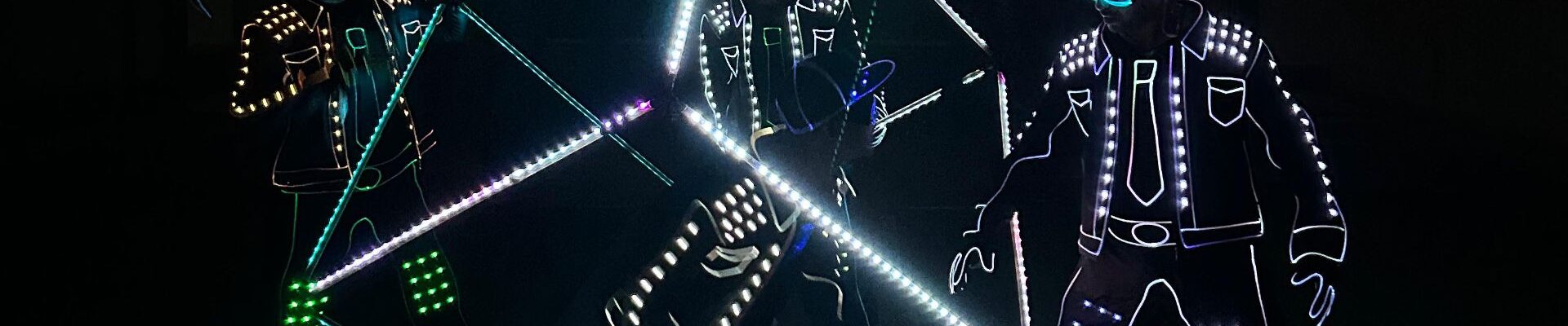 Glowing-Circus-Act-With-Prop