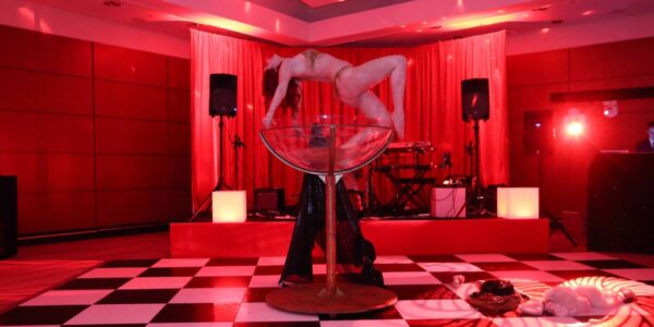 Martini-Glass-Performer-At-Casino-Event