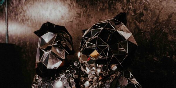 Mirror-Animals-Performers-In-Front-Of-Black-Wall