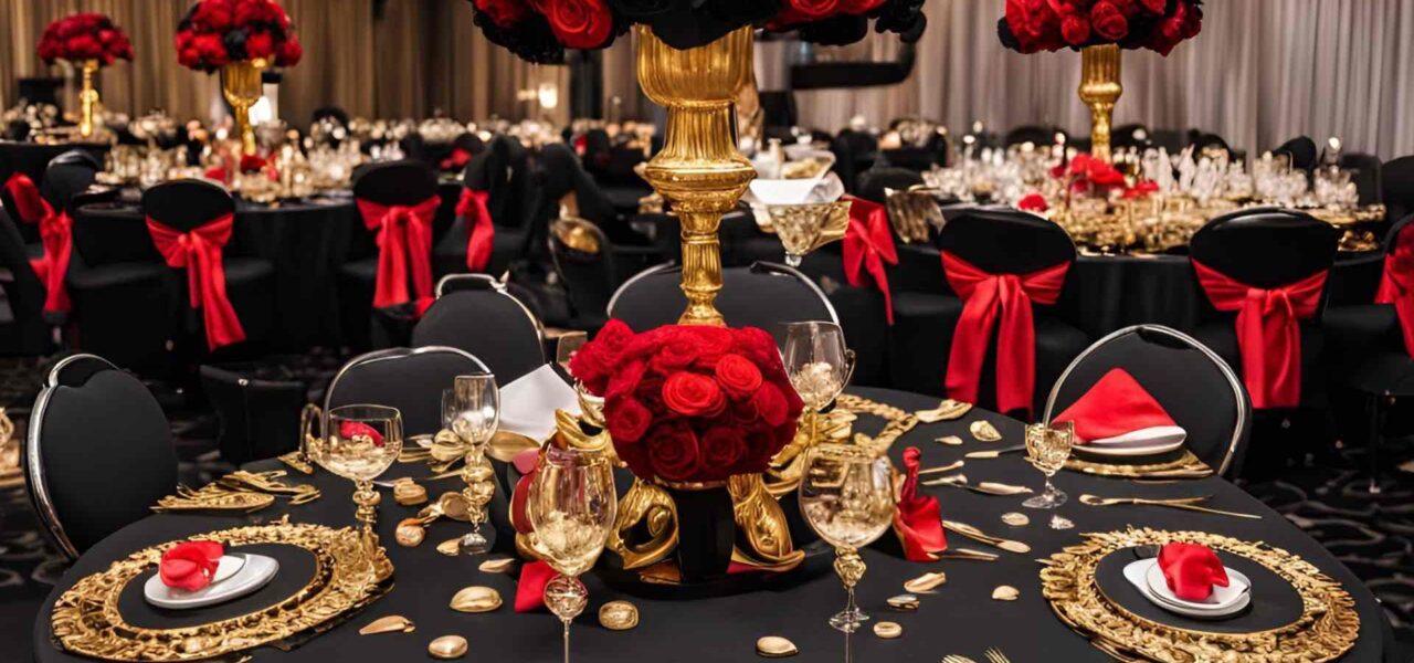 Red-And-Black-James-Bond-Themed-Event-Concept