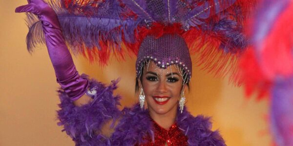 Smiling Vegas Show Girl