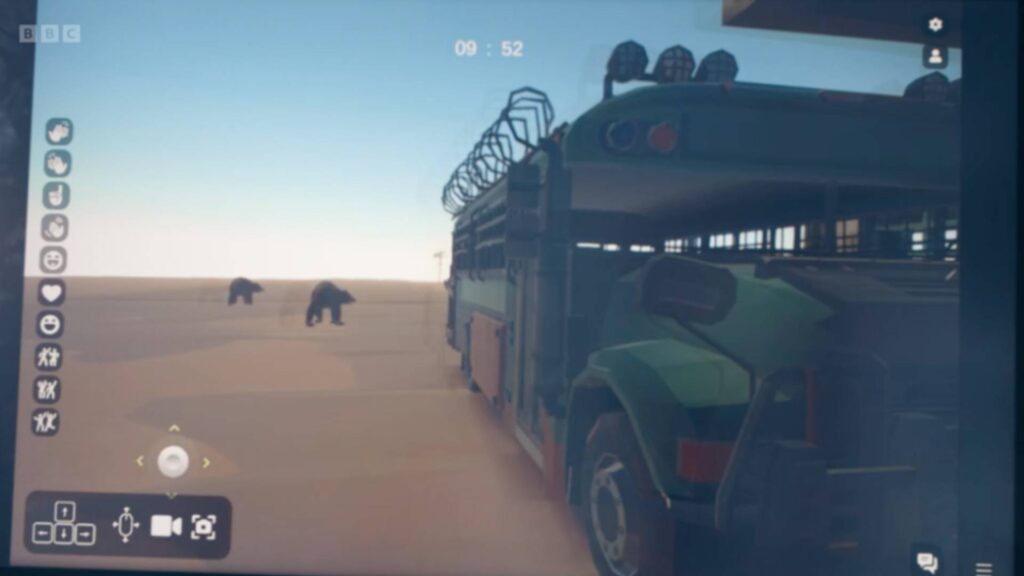 Bears featuring in the Fallen escape room game by Team Supreme on BBC The Apprentice.