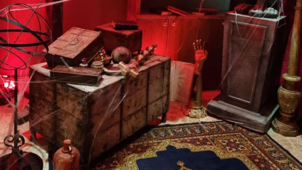 Chest prop used for escape room theming.