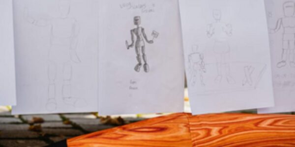 Wooden-Man-Life-Drawing-Performer-During-Workshop