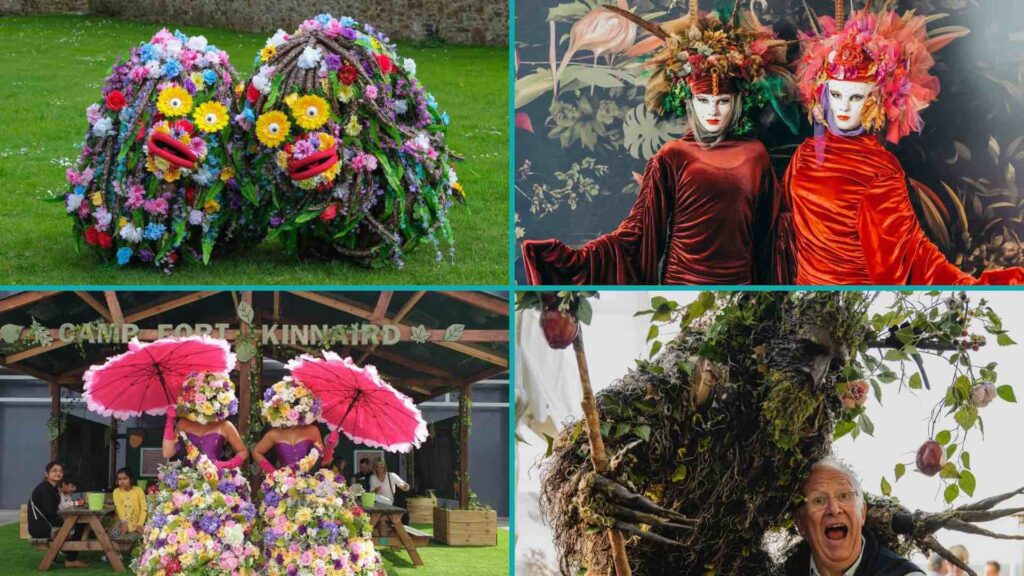 Floral summer festival entertainment acts ideal for outdoor events.