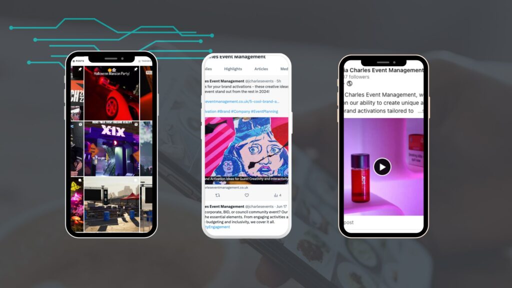 Ai can aid marketers and event managers in promoting their events through socials media.