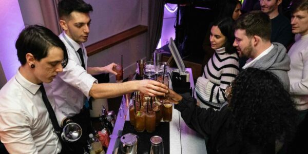 Cocktail-Mobile-Bar-Hire-Tending-To-Guests