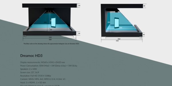 Dreamoc-HD3-Measurements-For-Hologram-Units