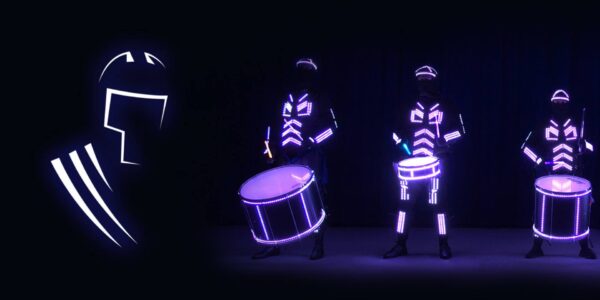 LED-Drummers-Performing