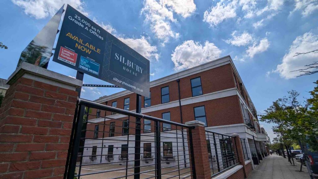 The exterior to Silbury House offices, the most sustainable offices in Milton Keynes where we managed their opening showcase with our sustainable event services.