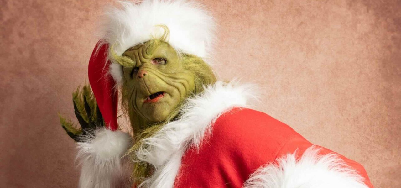 The-Grinch-Performer-In-Santa-Attire