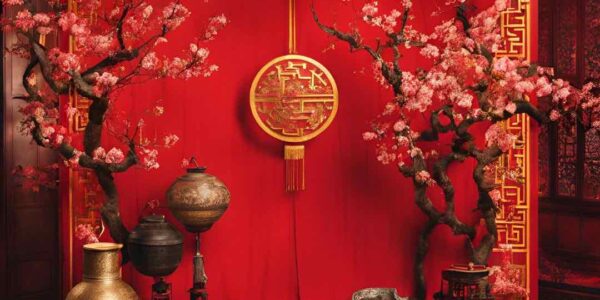 Chinese New Year bespoke themed installation concept design.
