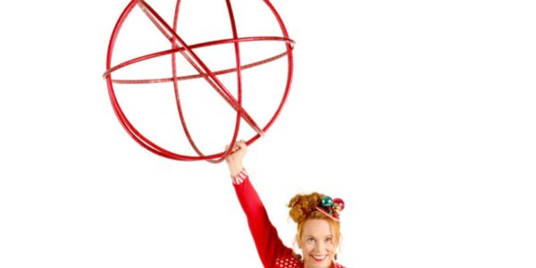 Festive Hula Hoop Act