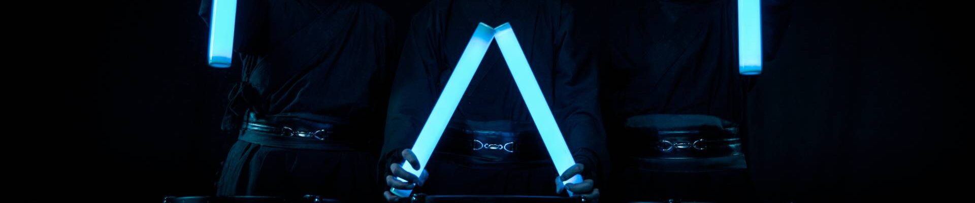 Futuristic LED drum show Futuristic LED drum show