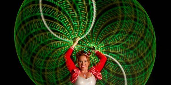 LED hula hoop perfomance